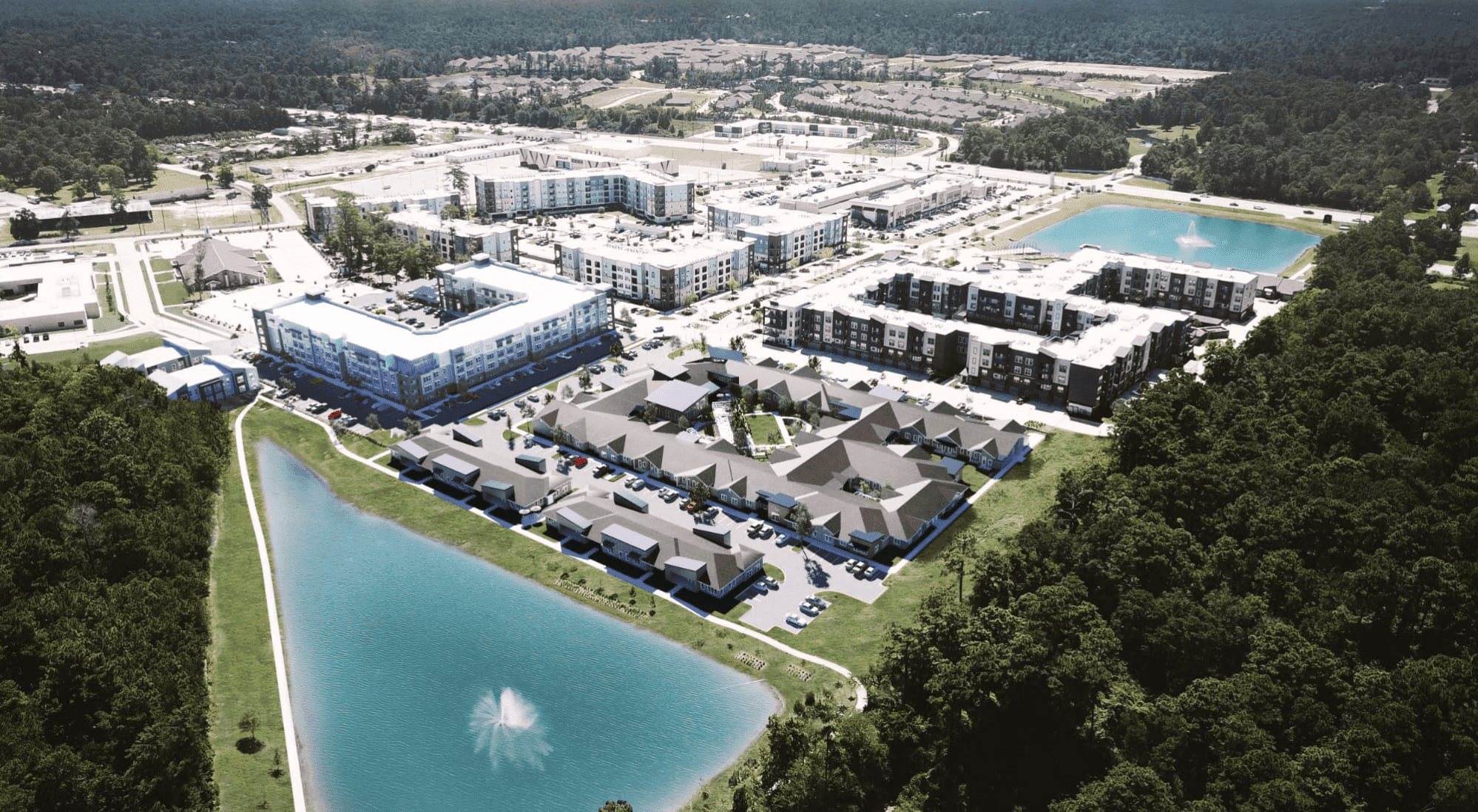 Landing at Woodland Lakes in Conroe, TX - Main View