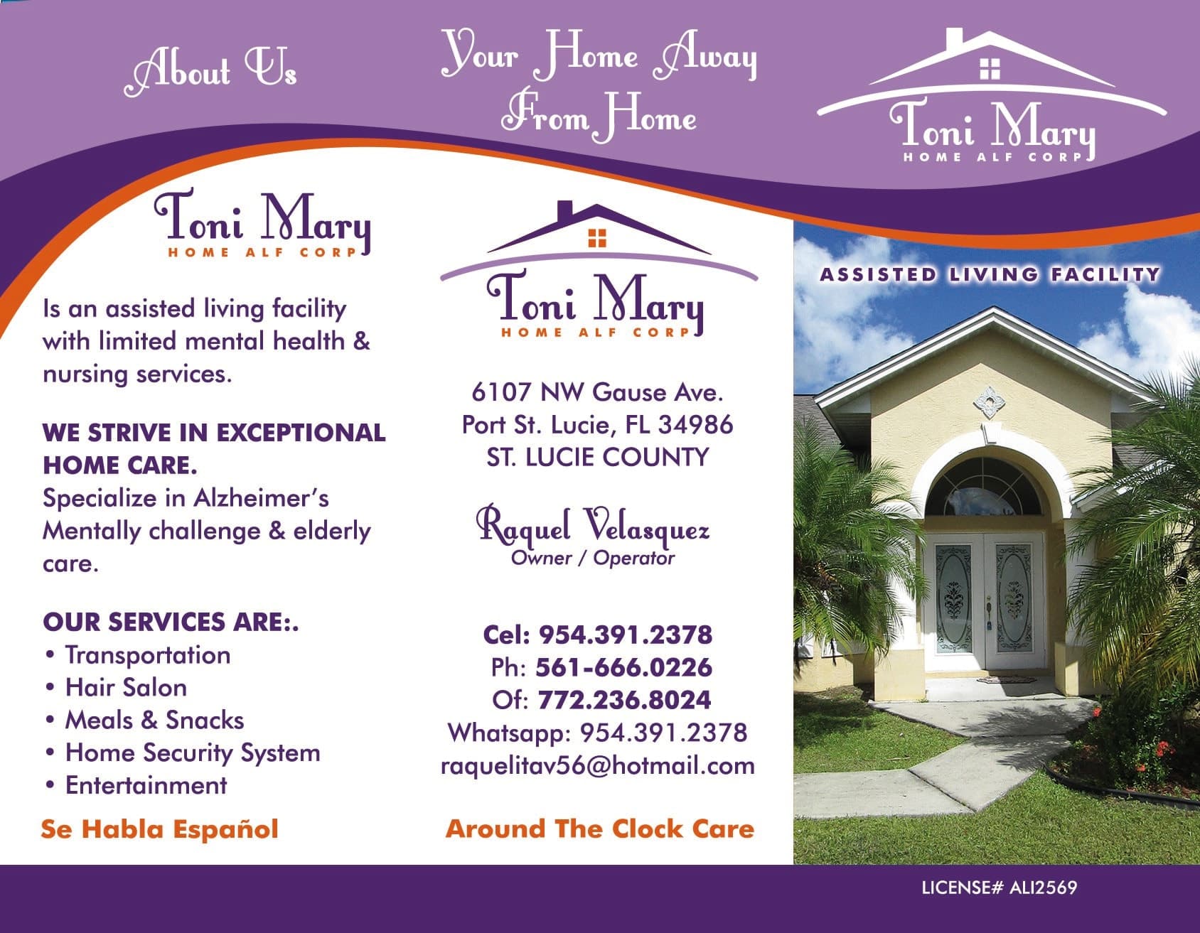 Toni Mary Home ALF Corp in Port Saint Lucie, FL - Main View